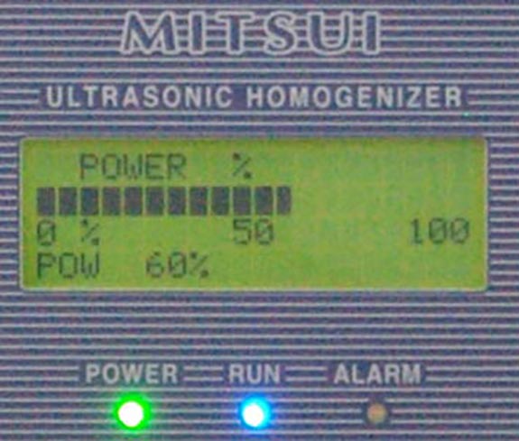 超音波ホモジナイザー各種にオートチューニング機能を搭載